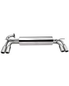 Axle Back Catback Exhaust System 2" Dual Muffler Tip for 1985-1989 Toyota MR2 W10 SW 4A-GE