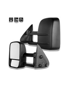 Towing Mirror Pair for 1999-2006 Chevy Silverado Avalanche Suburban GMC Sierra 1500 2500 Manual Adjustment