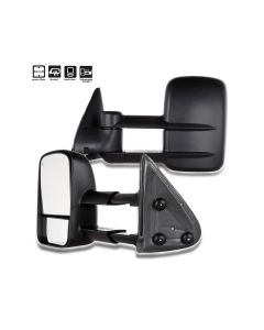 Towing Mirror Pair for 1999-2002 Chevy Silverado GMC Sierra 1500 2500 HD 3500 Heated Manual Adjustable