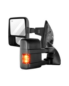 Towing Mirror Pair for 2003-2007 Ford F250 F350 F450 F550 Super Duty Turn Signal Manual Adjusted