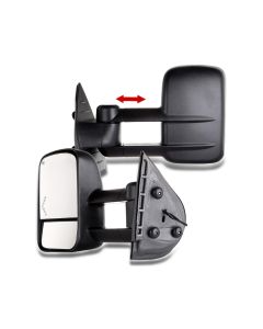 Towing Mirror Pair for 2007-2014 Chevy Silverado GMC Sierra 1500 2500 3500 HD Power Heated Arrow Signal Light