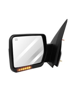 Towing Mirror Driver Side for 2007-2014 Ford F150 Power Heated Turn Signal Puddle Lamp Manual Fold