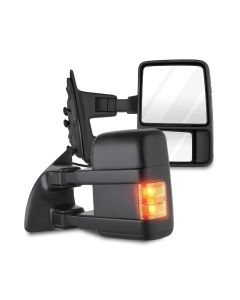 Towing Mirror Pair for 1999-2016 Ford F250 F350 F450 F550 Super Duty Turn Signal Manual Adjusted Non-Heat