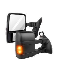 Towing Mirror Pair for 1999-2007 Ford F250 F350 F450 F550 Super Duty 2001-2005 Excursion Power Heated Turn Signal
