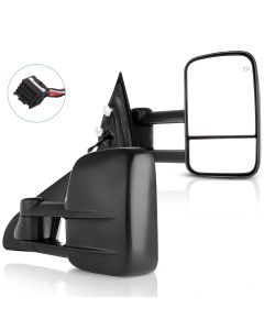 Towing Mirror Pair for 2014-2018 Chevy Silverado GMC Sierra 1500 2500HD 3500HD Power Heated Manual
