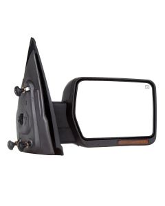 Tow Mirror Chrome Passenger Side for 2004-2014 Ford F150 Power Heated LED Signal Puddle Light