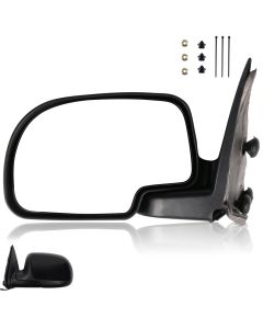 Side View Mirror For 99-06 Chevrolet Silverado 1500 GMC Sierra 1500 Black Left