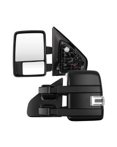 Towing Mirror Pair for 2004-2014 Ford F150 Power Heated Turn Signal Puddle Light
