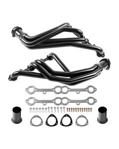 Black Exhaust Header for 1990 1991 Chevy GMC 305 350 Small Block SBC 5.0L 5.7L