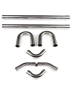 8 X 2.5" Stainless Steel T304 DIY Custom Mandrel Exhaust Pipe Straight & Bend Kits