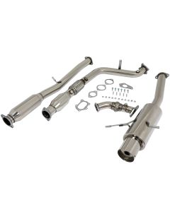 2002-2007 Subaru Impreza 4" Rolled Tip Racing Catback Downpipe Up Pipe Exhaust