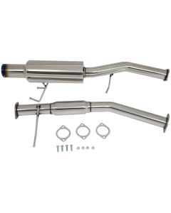 4" 4 inch 1989-1994 Nissan 240SX 2.4L Burnt Tip Blue Muffler Catback Exhaust System