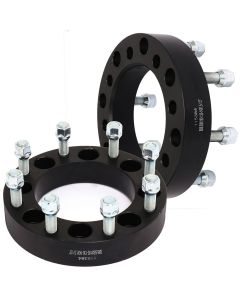 2Pcs 1.5" 8x6.5 to 8x180 Wheel Adapter 130mm 14x1.5 for 12-22 Ram 2500 3500 88-14 Chevy GMC C2500 C3500 K2500 K3500