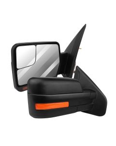 Towing Mirrors Pair for 2004-2014 Ford F150 Power Heated Turn Signal Lights Reflector
