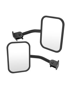 Side View Mirrors For 97-17 Jeep Wrangler 2018 JK Manual Fold LH & RH Pair Set