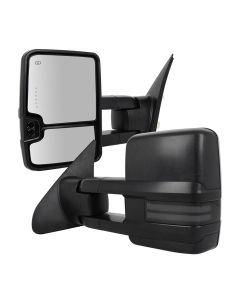 Tow Mirrors Pair for 2007-2017 Toyota Tundra Sequoia Power Heated Arrow Running Clearance Light