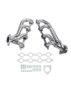 Shorty Exhaust Header for 2002-2016 Chevy Silverado 1500 2500HD 3500HD 4.8L 5.3L 6.0L