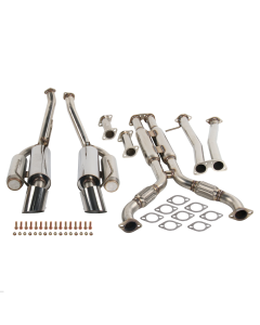 2003-2009 Nissan 350Z INFINITI G35 Coupe Dual 4.5" Tip Muffler Catback Exhaust System