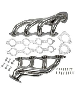 Stainless Exhaust Header for 2000-2006 Chevy GMC Avalanche Silverado Yukon Sierra 4.8L 5.3L V8