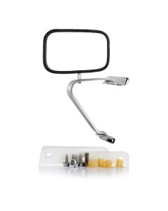 Side View Mirror For 80-96 Ford Bronco, Ford F150 Chrome Manual Pickup Side Mirror Replacement-1Pcs