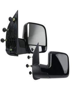 Side View Mirrors For 03-08 Ford E150 2002 E350 Econoline Club Wagon Manual Fold LH & RH