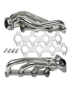 Stainless Shorty Header Exhaust for 2004-2010 Ford F150 5.4L V8