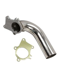 T3/T4 T04E 5 Bolt Flange 2.5" Stainless Turbo Exhaust Downpipe/Dump Pipe with Gasket