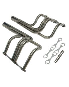 T-Bucket Exhaust Header for Chevy 265-400 Small Block V8 1-5/8"