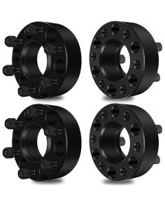 4Pcs 2 inch 6x135 6 Lug For 2013-2014 Ford Expedition Ford F150 Lincoln Navigator Black Hub Centric Wheel Spacers
