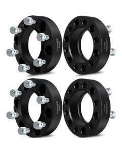 4Pcs 1.5" 6x5.5 HubCentric Wheel Spacers 106mm M12x1.5 for 89-23 Toyota 4Runner FJ Cruiser Sequoia Tacoma Tundra