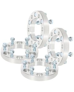 4Pcs 1" 6x5.5 Wheel Spacers 70.5mm 12x1.5 for 13-22 Ford Ranger 95-22 Toyota Tacoma 09-10 Hummer H3T