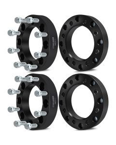 4Pcs 1.5" 8x6.5 to 8x180 Wheel Adapter 130mm 14x1.5 for 88-14 Chevy Avalanche Silverado Suburban GMC Savana Sierra C/K 2500 3500