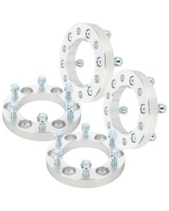4Pcs 1" 6x5.5 Wheel Spacers 108mm 14x1.5 for 88-22 Chevy Silverado Tahoe GMC Sierra Yukon C2500 K1500 K2500