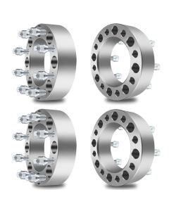 4Pcs 2" 8x6.5 Wheel Spacers 126.15mm 14x1.5 for 88-14 Chevy Avalanche Express Silverado Suburban GMC Savana Sierra 2500 3500