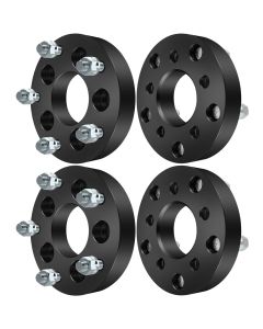 4Pcs 1.25" 5x4.5 to 5x5.5 Wheel Adapters 73mm 1/2" for 67-11 Ford Mustang Ranger 80-12 Jeep Grand Cherokee Liberty Wrangler