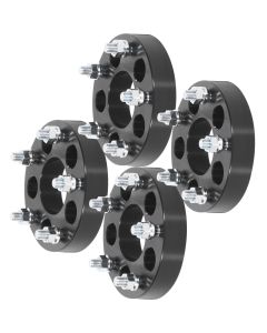 4Pcs 1.25" 5Lug 5x4.5 to 5x5.5 Wheel Adapters 71.5mm for 82-19 Ford Explorer Mustang Ranger Taurus 80-12 Jeep Cherokee Liberty Wrangler