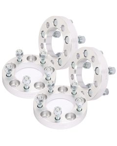 4Pcs 1" 5x4.5 5x114.3 Wheel Spacers 82.5mm 12x1.5 for 01-12 Ford Escape Fusion 95-21 Honda Accord CRV Civic Odyssey