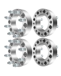 4Pcs 2" 8x6.5 Wheel Spacers 117mm 14x1.5 for 88-18 Chevy Avalanche Express Silverado Suburban GMC Savana Sierra C/K 2500 3500