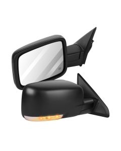 Side View Mirrors For 09-10 Dodge Ram 1500 11-18 Ram1500 Power Heated Turn Signal Light Manual Fold 2Pcs