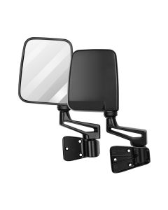 Side View Mirrors For 97-02 Jeep Wrangler TJ Black Manual Passenger Driver 2Pcs
