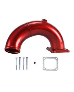 Red 3" Air Intake Elbow Tube for 1998.5-2002 Dodge Ram 2500 3500 Cummins Diesel 5.9L