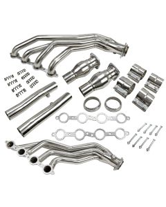 2005-2006 Pontiac GTO LS2 6.0L V8 Exhaust Header Manifold with Pipes Resonator Kit