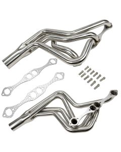 Stainless Header Exhaust Manifold for 1970-1987 Chevy 267-400 Small Block V8 Long Tube