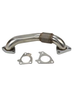 Passenger Side Exhaust Up Pipe for 2001-2016 Chevy GMC LB7 LLY LBZ LMM LML 6.6L Duramax SL
