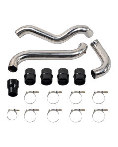 Polished 3" Intercooler Pipe Boot Kit for 2011-2016 GMC Chevy 6.6L LML Duramax 2500HD 3500HD