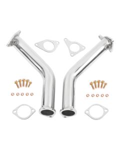 INFINITI 2017+ Q50 Q60 VR30 Twin Turbo Red Alpha 3″ Downpipe Exhaust