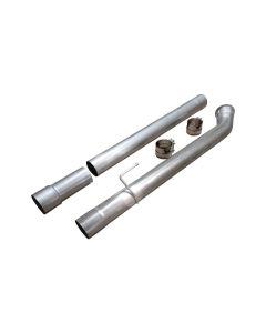 4" 2019-2021 6.7 Cummins DPF Delete Race Pipe Dodge Ram 2500 Ram 3500