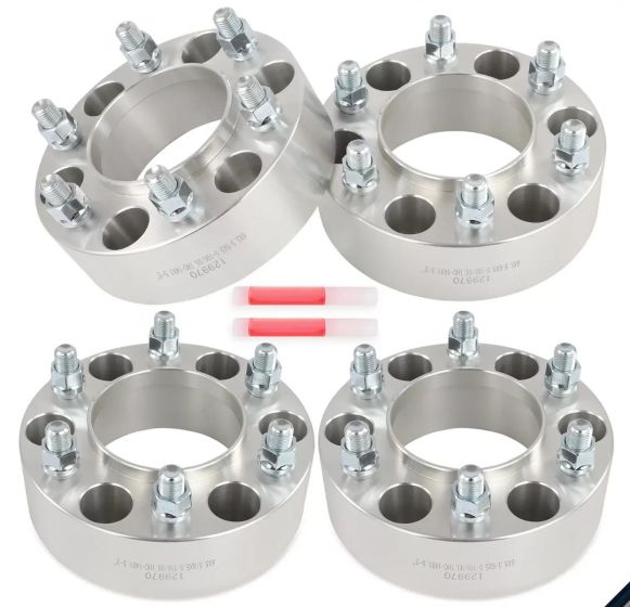 4 Pcs 2" 6x5.5 Hub Centric Wheel Adapters For Tacoma to 2022-2024 Tundra Wheels