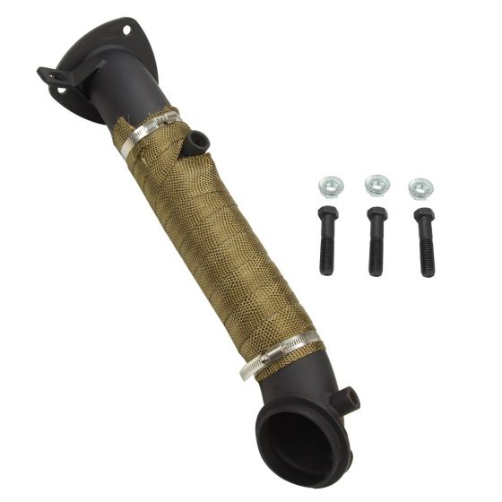 2015.5-2016 Chevy GMC 6.6L Duramax Diesel 3" Stainless Black Downpipe Exhaust