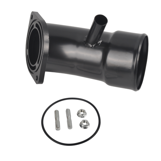 2017-2019 Chevy GMC 2500HD 3500HD 6.6L L5P Duramax 3.5" Turbo Intake Horn Kit Black